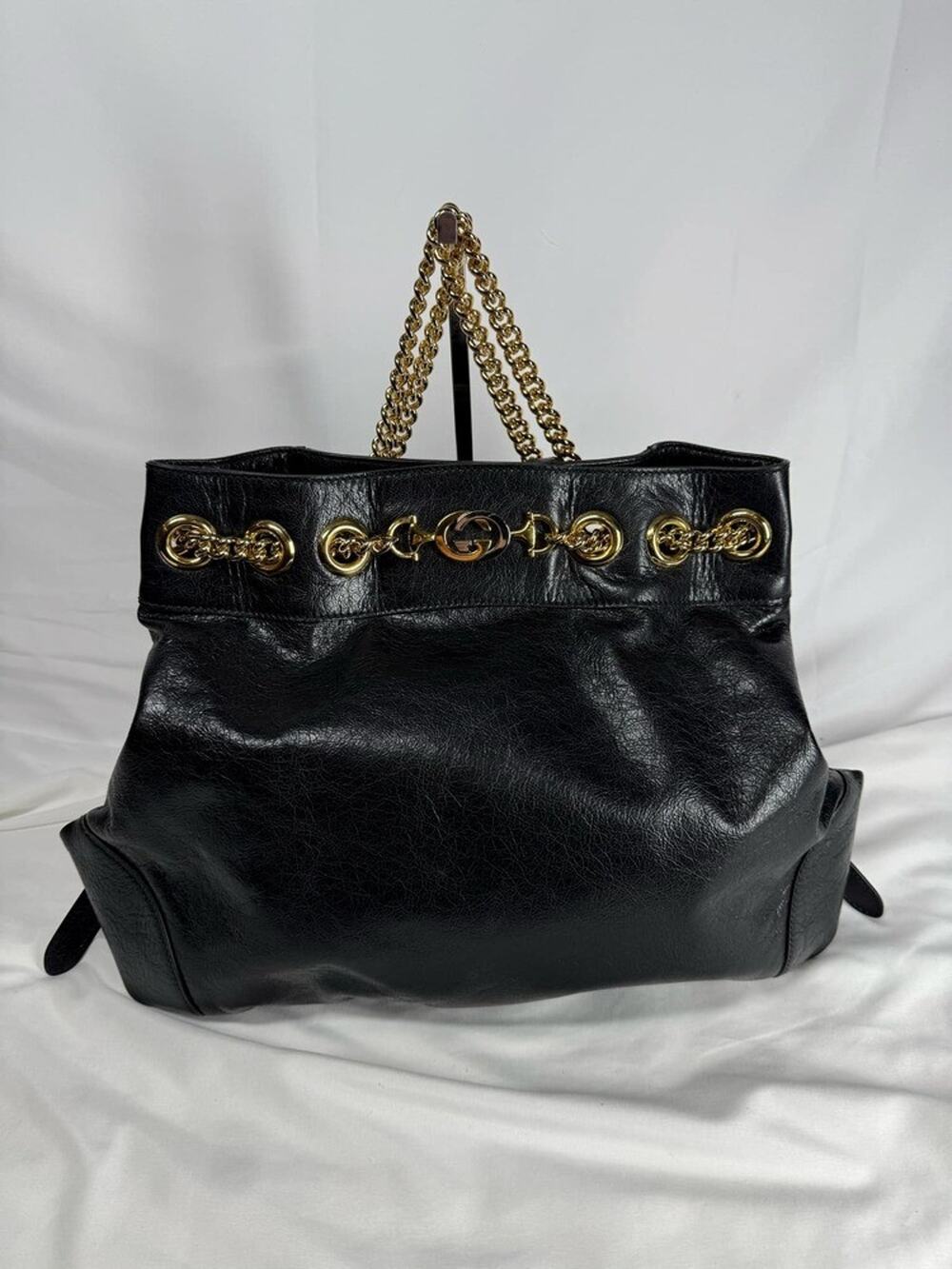 Gucci Black Leather Zumi Backpack Shoulder Backpack SPB TS 342490